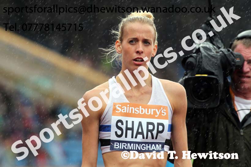 Lynsey Sharp (Edinburgh) 800 metres, 2014 Sainsbury's British Championships. Photo: David T. Hewitson/Sports for All Pics